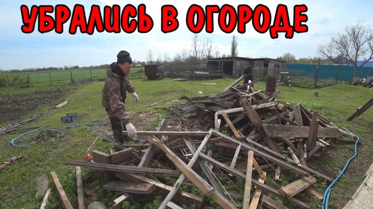 Виталик и Ангелина: генеральная уборка в огороде / ремонт в новом доме / утеплил потолки / заготовил дров на зиму